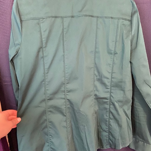 Dark Teal NY&Co 7th Ave Design Studio Button Down - Picture 5 of 5